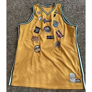 Vintage Y2K Harlem Globetrotters Platinum Fubu Basketball Jersey Size 3XL